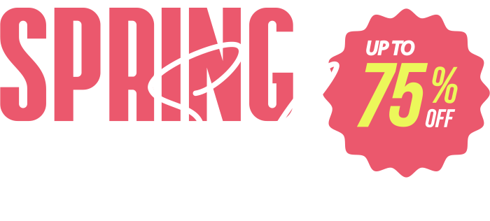 spring sale up to 75%