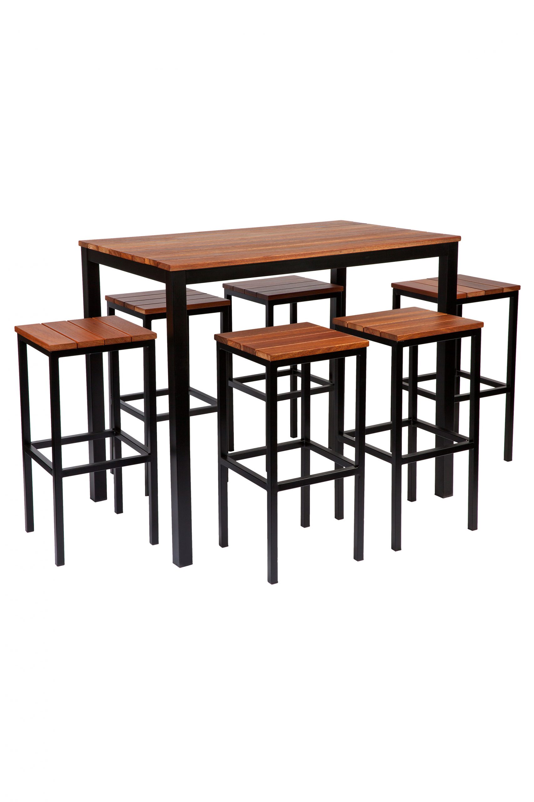 Black Galvanised Bar Table Sets (120x75, 75x75) (Copy)