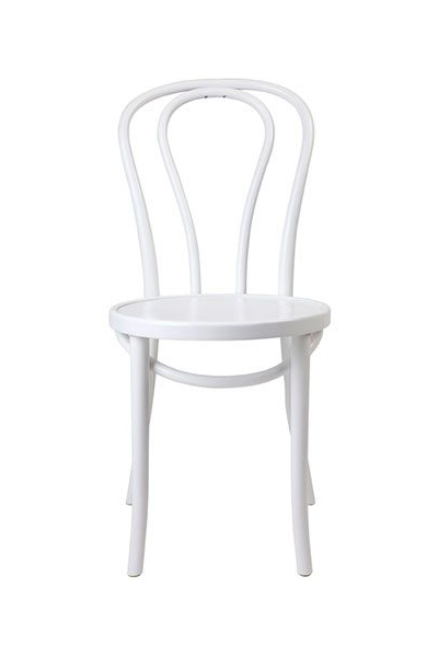 No 18 Bentwood Chair White