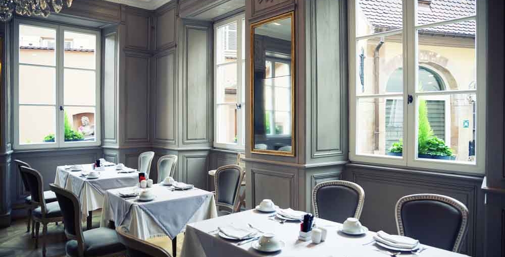 Classical, Interior, Of,Small, France, Restaurant