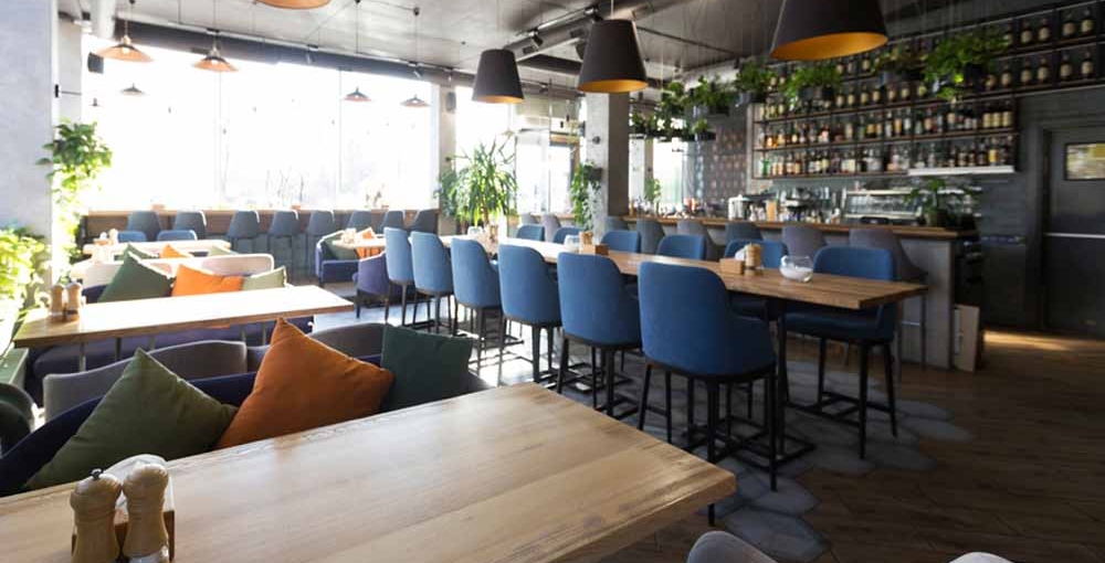 create a modern mood in your restaurant