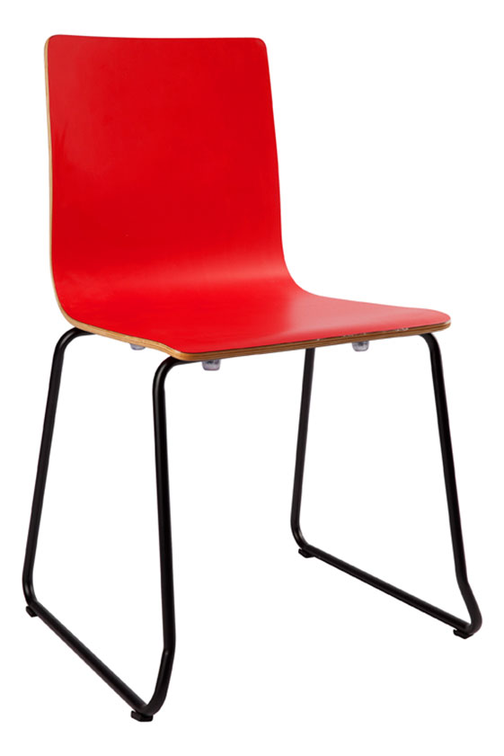 Deta Chair Black Sled Frame