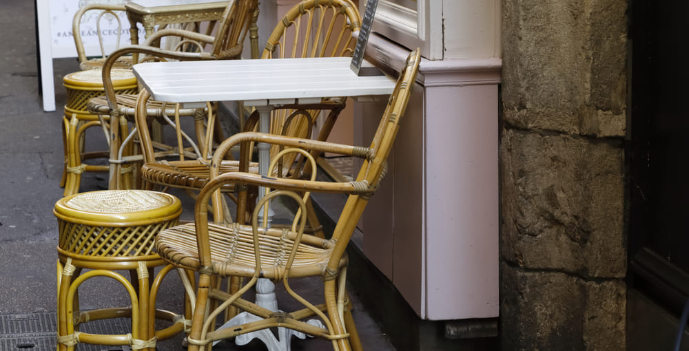 add a little French flair to your hospitality space with Parisian barstools